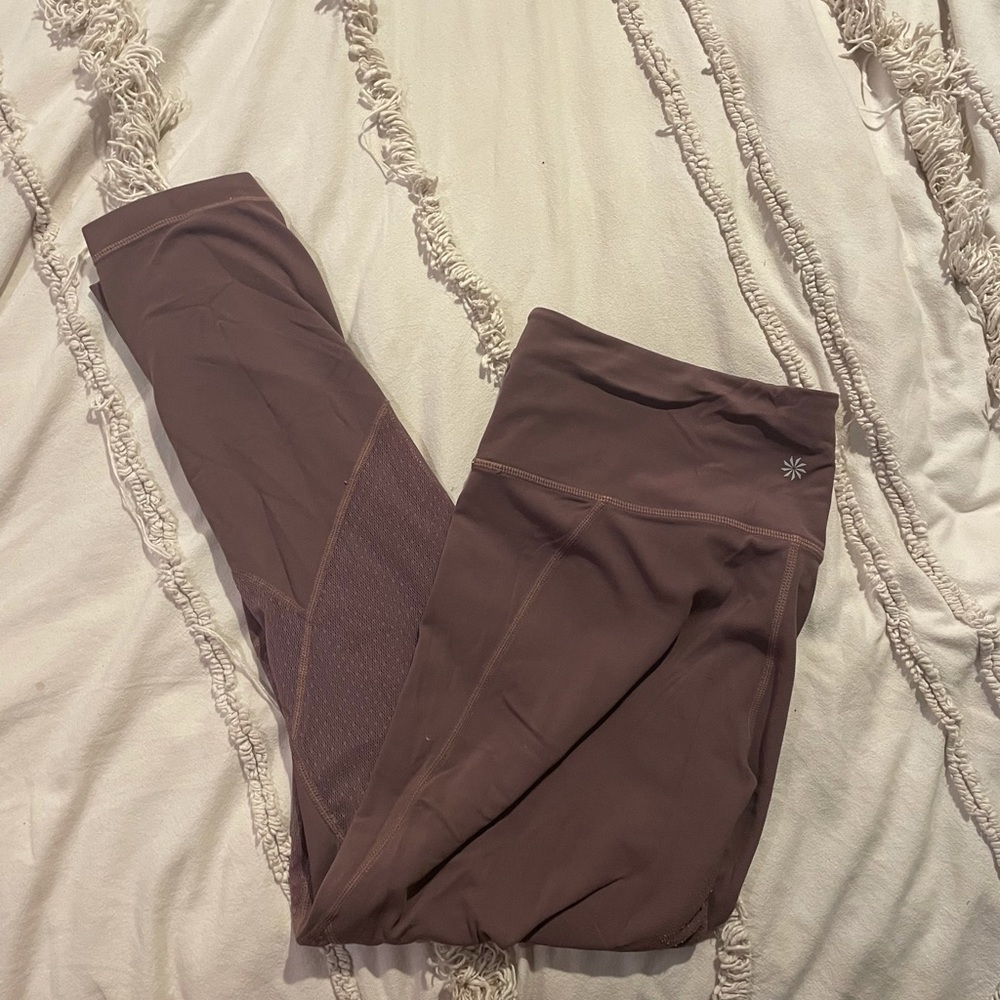 Athleta taupe leggings size XL